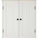 ChooChoo Bathroom Wall Cabinet, Over The Toilet Space Saver Storage Cabinet, Medicine Cabinet with 2 Door and Adjustable Shelves, Cupboard, Antique White & Brown