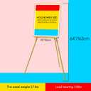 MEEDEN Wooden Easel Stand for Display: Gold Wood Tripod for Poster Board