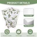 100 PCS Spring Summer Magnolia Flower Disposable Paper Napkins, Floral Bathroom Hand Towels Decorative Dinner Guest Napkin, Botanical Kitchen Dinning Table Party Decor 8 x 4 Inches