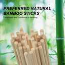 6 inch Natural Bamboo Skewers for Barbecue PartyFruitKabobAppetiserHamburgerCocktailCraftBouquetChocolate FountainCorn Dog, diameter=4mm. More Size Choices 6"/8"/10"/12"(100 PCS)