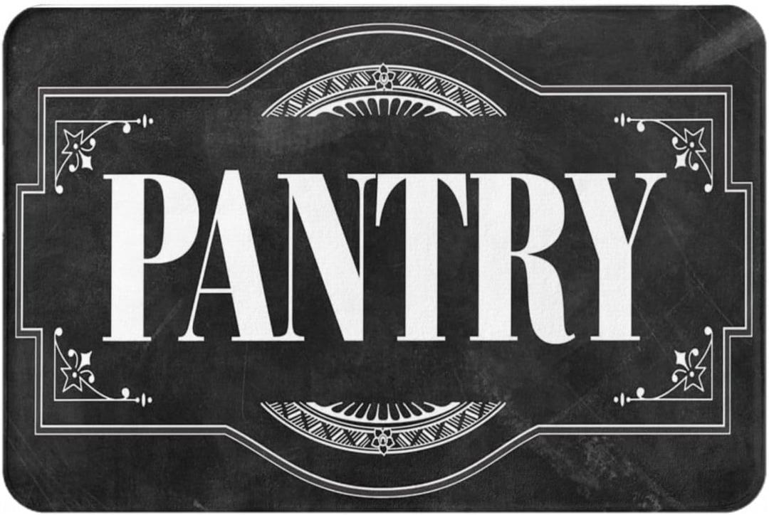 Pantry Welcome Pantry Room Non - Slip Absorbent Resist Dirt Doormat Entrance Rug Inside Floor Mats for Home Bedroom Kitchen Front Porch 30"x18"