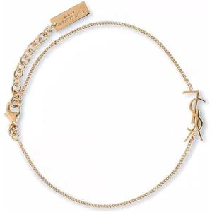18K Gold Chain Initial Bracelet, Dainty Gold Adjustable Link Bracelet for Women, Luxury Personalized Jewelry Gift