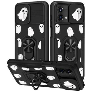 for Motorola G Stylus 5G 2023 Case with Slide Camera Cover & Stand for Women Girls, Cute Youling Cartoon Cute Design Shockproof Phone Cover for Moto G Stylus 5G 2023 6.6"