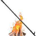 BeBecome Fire Poker for Fire Pit, 46 Inch Extra Long Portable Campfire Poker for Fireplace, Camping, Wood Stove, Outdoor and Indoor Use, Rust Resistant Stainless Steel Black Finish (1 Pac)