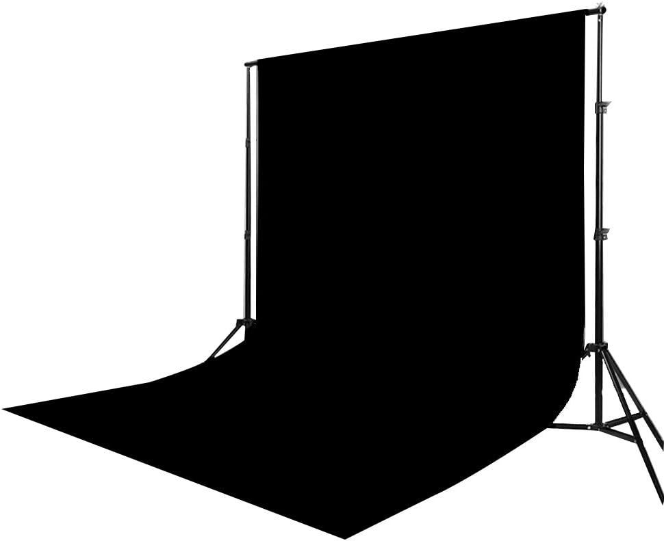 Black Velvet Photography Backdrop,Light Absorbing Non Reflective Solid Professional Black Background Cloth (60"x60")