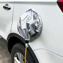 EV Charger Plug Port Cover, Waterproof Electric Car Charger Plug Cover, Outdoor Rain Sun UV Snow Dust All-Weather Protection, Car Charging Accessories for Most Electric Vehicles (Silver) 