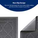 WePet Cat Litter Box Mat, Kitty Premium PVC Pad, Durable Trapping Rug, Phthalate Free, Urine-Resistant, Scatter Control, XXL 47 x 36 Inch, Grey