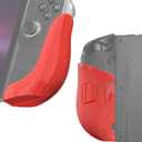 Controller Grips Compatible with Legion Go 2, Ergonomic Handles with Non-Slip Texture to Reduces Hand Fatigue, Protect The Bottom of The Controller (Red)
