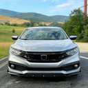 Front Bumper Lip Splitter Spoiler Fit for Honda Civic LX/Sport/EX/Si/Touring 2016-2021 Hatchback/Coupe/Sedan, 4pcs Accessories Air Chin Body Kit (Gloss Black)