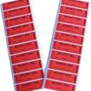 100pcs 30x90 mm Red Total Transfer Tamper Evident Security Void Stickers