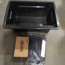 Freestanding Utility Sink with Two Handle Chrome Faucet - 32" Plastic Utility Sink for Garage, Laundry, Indoor and Oudoor Use - Laundry Tub Kit by Noah William Home - Black (25.6 gal)