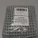 tchdio Waffle Bath Mat Rug, Super Absorbent Non Slip Bath Mats for Bathroom Mat Ultra Soft Bathmat Machine Washable Bathroom Rugs with Tassels, Bath Rugs Beside Tub, 18" x 30" (1'6" x 2'6" (Rectangular), Light Grey)