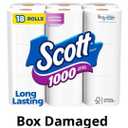 18 Rolls/Case Scott 1000 Toilet Paper, 1-Ply, 1000 Sheets Per Roll , White