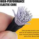 Bungee Cords with Hooks, 8 Pack 24 Inch Thick Elastic Rope Strong, Stretchy Tie Downs with Secure Hooks for Cargo, Camping, Tents, Luggage All-Weather