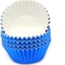 3 x Standard Blue Foil Cupcake Liners Muffin Baking Cups for Party and More, 100-Count