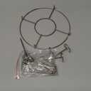 2025 New Air Fryer Grill Skewer Rack, Stainless Steel BBQ Kabob Set, 30 Vertical Meat Skewers with Round Hanging (1)