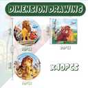 40Pack Lion-Kings Birthday Party Supplies include 20 plates, 20 napkins for the Lion-Kings Party Decoration plates