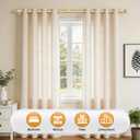 TONIAL Curtain Rod 32 to 58 Inch, Telescoping Splicing 3/4 Drapery Rods for Windows Decorative Single Rod with Small Cap End, Antique Gold