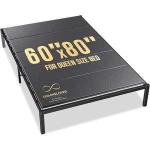 Bunkie Board Queen Size 60x80 - Heavy Duty Reinforced Wood Bed Boards for Under Mattress, Universal Sleeper Sofa Support Board with Anti-Sag Design for Metal Bed Frame, Platform Beds&Pull Out Couches