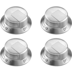 atgestore KIP 5E03 318569904 Stove Knob Replacement for Electrolux Gas Stove Parts Cooktop Knobs EW30GC55GS1 EW30GC60P Electrolux Gas Range Parts Stove Top Burner Knobs 4 Pcs