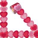 69 Ft Valentine's Day Bulletin Board Border Heart Trim,for Poster BoardsWedding Anniversary Party Classroom School Decoration