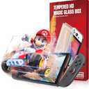 JZG 2 Pack Tempered Glass Screen Protector for Nintendo Switch 2 (2025), Auto Alignment Kit, Bubble Free Installation, Touch Sensitive, Ultra Clear HD Anti Scratch, Dust Removal (Transparent)