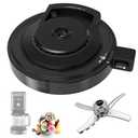 NC500 Outer Bowl Lid with Paddle for Ninja Ice Cream Maker, Reusable Creami Lid Replacement with Blade, Creami Replacement Parts Compatible with NC500/NC501 Series, Dishwasher Safe, Perfect Fit