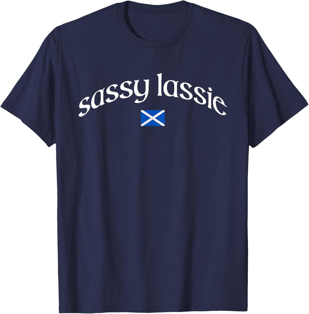 Sassy Lassie Scotland Heritage Women T-Shirt, Small