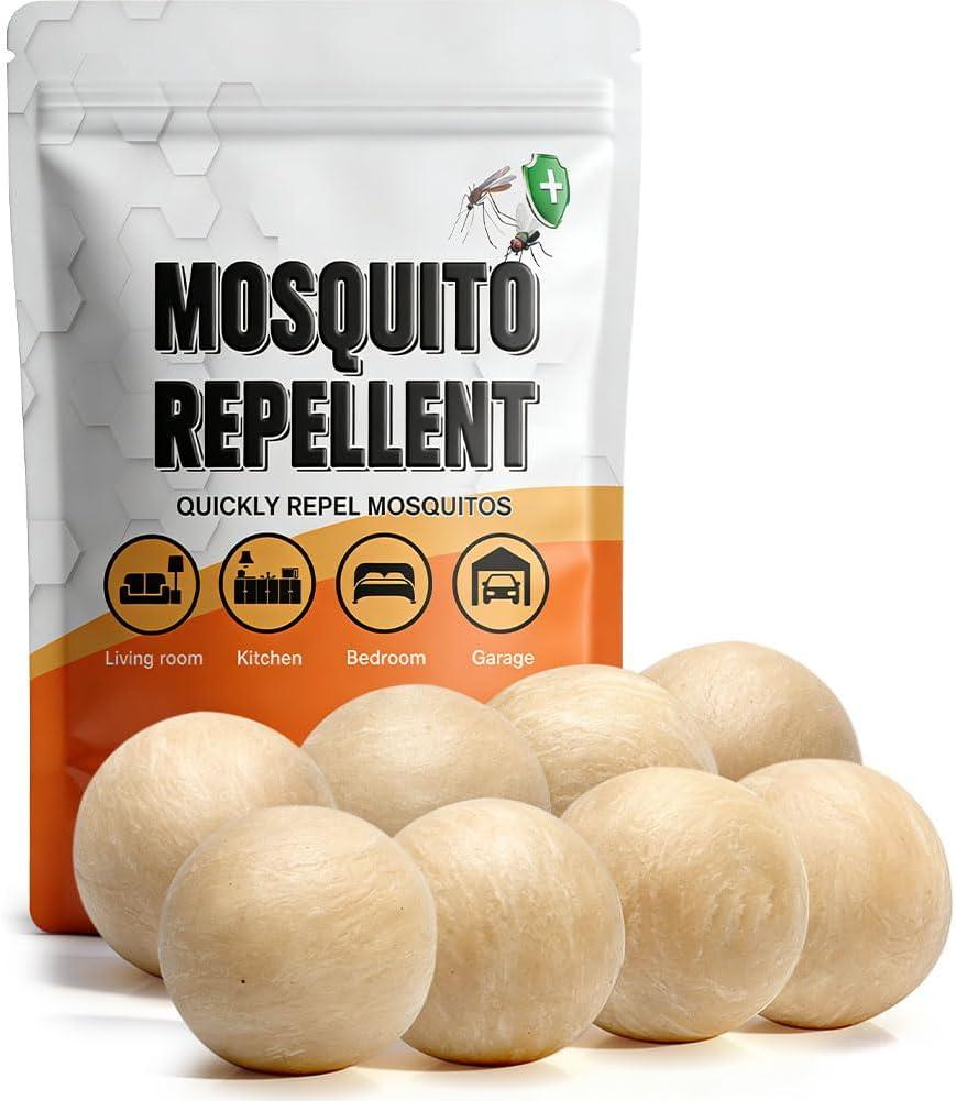 SCFKAOF Mosquito Repellent Outdoor Patio, Mosquito Deterrent for Yard, Indoor Mosquito Repellent Balls, Mosquito Repeller for Patio, Keep Mosquito Away, Covers 120 Sq. Ft, 60 Days Protection-8 Packs