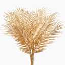 29" Large Gold Palm Leaves Palm Fronds Tropical Leaves Areca Palm Branches Artificial Palm Leaves with Stem Golden Palm Tree Leaves Faux Palm Leaves for Floral Arrangement Fake Gold Leaves 12Pcs