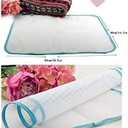 3Pcs Blue Protective Ironing Scorch-Saving Mesh Pressing Pad Mesh Cloth, No Melt Pressing Cloth for Easy Ironing and Protection,50x35 Deft Processed Ironing Board CoversIrons and Steamers