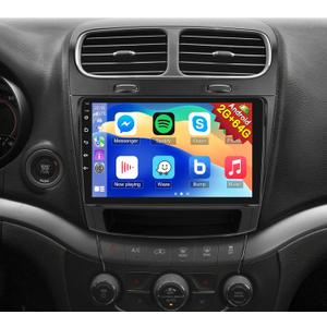 [2GB+64GB] Car Radio for Dodge Journey 2011-2019 with Carplay&Android Auto, 9 inches Android Touch Screen Dodge Journey Stereo, 1080P/EQ Audio/Bluetooth/FM RDS/SWC