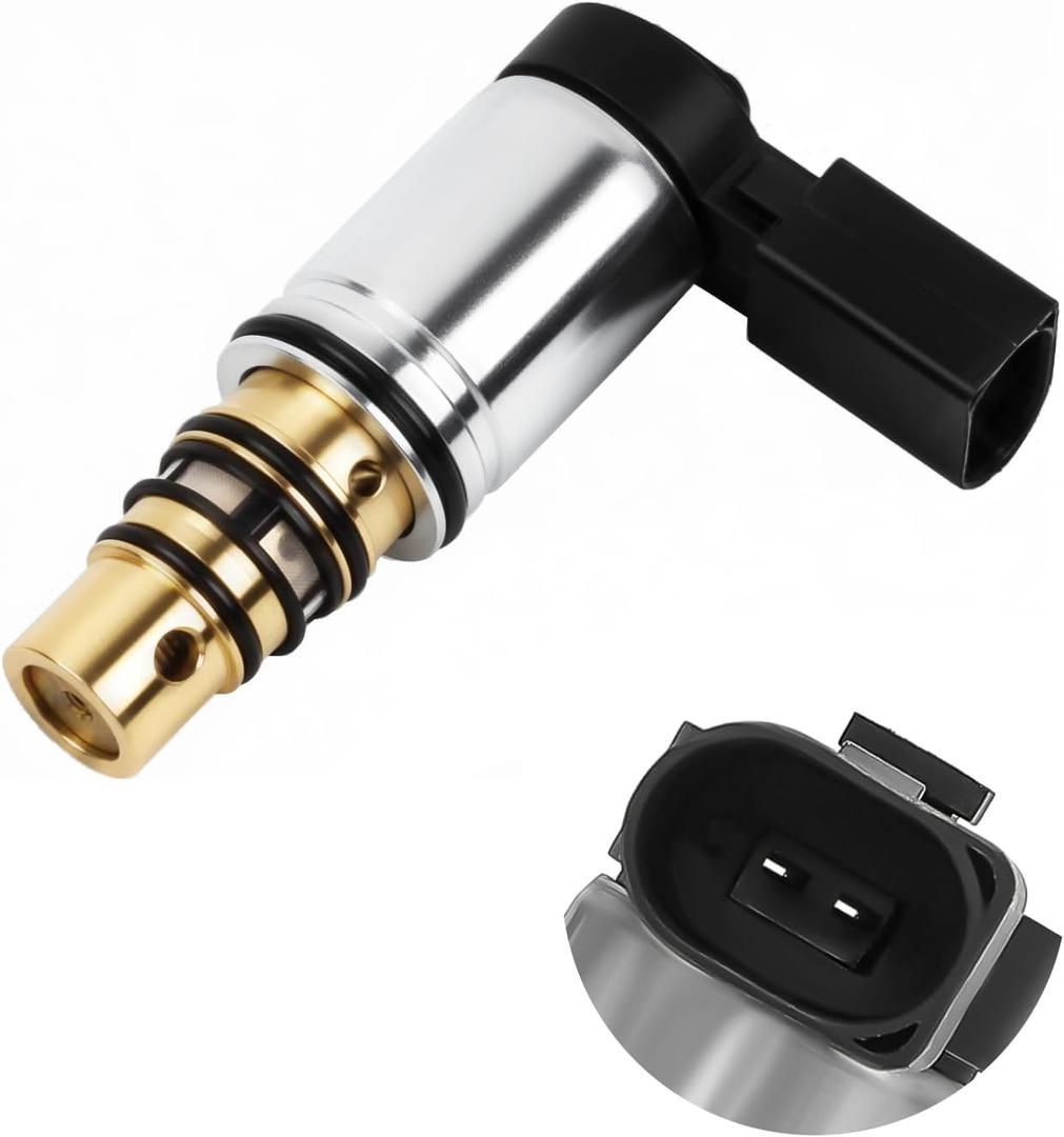 Upgraded Golf/Passat/Jetta AC Compressor Control Solenoid Valve Compatible with 2006-2015 A-udi, V-olkswagen models with Sanden PXE16 PXE14, Fit for Golf, Passat, GTI, Tiguan, J-etta T-DI, 1K0820803E