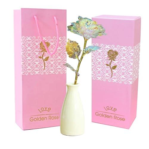 EUHQY for Mom, Mother's Day Valentines Christmas Birthday Gifts for Mom Grandma Women Artificial Rose 2 pack