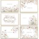 3 x Floral Thank You Cards with Envelopes,48Pack - 4x6 Inches Thank You Notes with envelope and stickers,baby shower thank you cards,Thank you cards for baby shower,wedding,Birthday