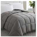 Cosybay Down Alternative Comforter (Blue/grey,Queen) - All Season Soft Quilted Q Size Bed Comforter - Duvet Insert with Corner Tabs - Winter Summer Warm Fluffy, 88x92.inches