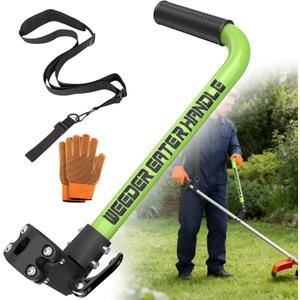Weed Eater Handle, String Trimmers Handle with Shoulder Harness, Trimmer Grip Extension for Enhanced Back Protection, Lawn Trimmer Handle Grip for Yard Trimming
