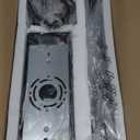 WUZUPS 4-Light Metal Pot Hanging Rack Chandelier Linear Pendant Ceiling Lighting Rustic Farmhouse Fixture Kitchen Island Dining Room, H 9.8" x L 34.6" x W11.8, E26 Base, Black