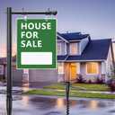 Real Estate Sign Posts,65-85 inch Sturdy Adjustable Commercial Realtor Home for Sale Hanging Ads for Yard Open House Outside Estate Sale Signs Realtor Sign(Not including billboards) (Black)