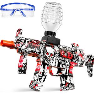 Anstoy Gel Ball Blaster, Splat Gun Toy Automatic for Outdoor Activities-Shooting Team Game, Christmas, Halloween, Birthday Gifts for Ages 14+ (Red)
