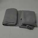 PANELSBURG Light Grey Curtains 42 Inch Length for Bedroom/Kitchen/Bathroom Small Window Waterproof Short Blackout Gray Curtains 2 Panels Sets