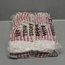 Snuggle Sac Christmas Red Soft Throw Blanket for Couch, Fuzzy Microfiber Fluffy Throws, for Women, Ultra Soft Blankets for Couch, Sofa, Bed, Travel, Red Cream, 50x60 inches