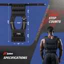 ZELUS Weighted Vest Men, 23lbs/36lbs/45lbs Adjustable Weight Vest with 10/16/20 removable Iron Weights and Reflective Strips, No-Bounce Design for Strength Training, Running, HIIT & Calisthenics