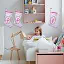 2 x 19 inch Ballet Christmas Stocking, Ballerina & Gold Trim Design, Fireplace Decor for Family Holiday Party Supplies Gifts