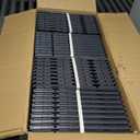 Goovilla Plastic Interlocking Deck Tiles, 36 Pack Outdoor Patio Flooring, 12"x12" Interlocking Decking Tile Outdoor All Weather Use, Waterproof Patio Pavers for Pool Balcony Backyard Porch, Dark Grey