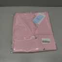 Women's Sexy Bodycon Date Night Mid Dress Stretchy Short Sleeve V Neck Side Button & Slit Cocktail Party Work Dresses Size Small, Pink