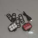 Zewdov Bike Lights for Night Riding, USB Rechargeable Bike Lights Front and Back, Waterproof IP65 Bicycle Light, 4+6 Modes Bike Headlight and Tail Light Set,1.5 Hrs Fast Charging, Easy to Install