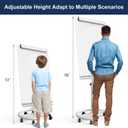 Rolling Whiteboard Standing - 40 x 26 Inches Mobile White Board