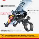Tiakia Bike Phone Mount Holder, Aluminum Motorcycle Phone Mount, Handlebar Mounted Cell Phone Holder for Bike, 360° Rotation, Universal Bicycle Phone Mount for 4.5-7 Inch Phones