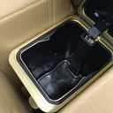 Yatmung Small Metal Trash Can with Lid - Dog Poop Trash Can Outside with Pedal - 10 Liters Pet Waste Container Outdoor - Plant-Styled Poop Bucket - 2.6 Gal Stainless Steel Garbage Bin - Black and Gold